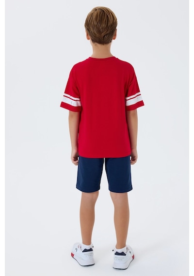 U.s. Polo Assn. Erkek Çocuk Kırmızı Bermuda Takım Us2415-c-v2 Kırmızı