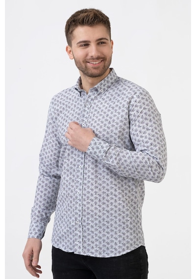 White Stone San Sebastián G2324 Regular Fit Pamuklu Gömlek Desenli Xl Çok Renkli