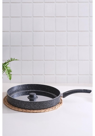 Balık Tavası 30 Cm Kapaklı Tava Granit Bazlama Börek Tavası