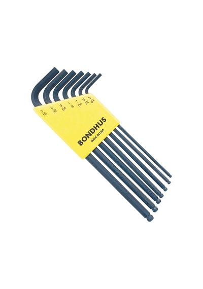 Bondhus 10945 Uzun Top Başlı İnç Ölçü Allen Anahtar Seti Proguard