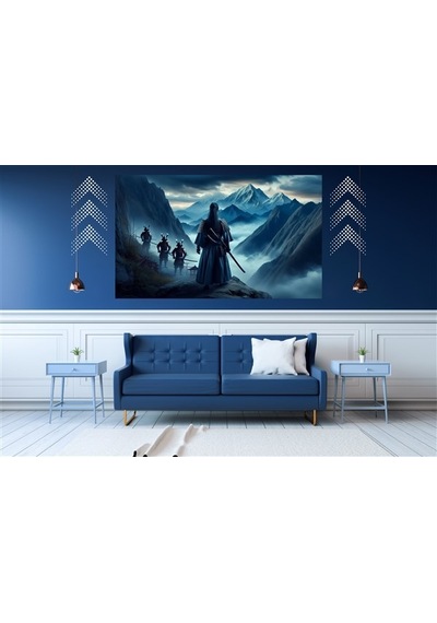 Ti-play Düşmanı Bekleyiş 60x90cm Modern Samuray Pvc Çerçevesiz Tablo