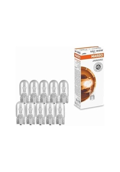 12v 5w Dipsiz Ampul, 10 Adet Paket İçinde, 2825 W5w T10 Modeli