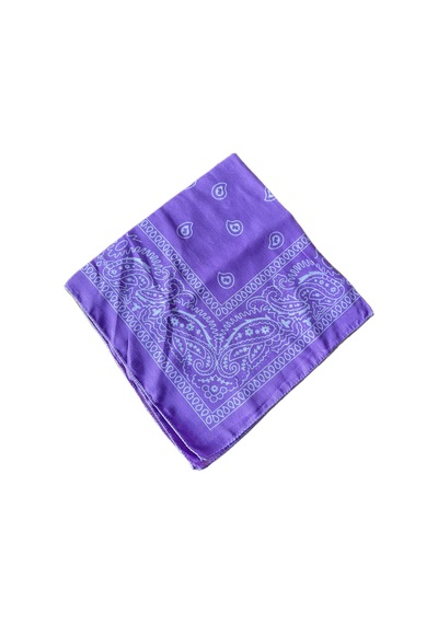 Pamuklu Klasik Desen Unisex Bandana Renkli Bandana Etnik Desenli A Kalite Bandana Lila