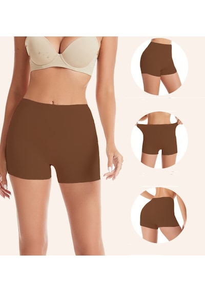Mistirik Carigna Model Toparlayıcı Ve Sıkılaştırıcı Lazer Kesim Iz Yapmaz Toparlayıcı Boxer Kahve Renk Kahve