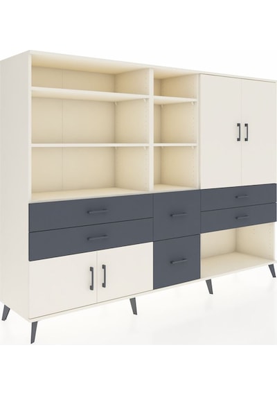 Hyperion Dolap 10 Raflı 6 Çekmeceli 4 Kapaklı 220x44x163 Aytaşı-a Aytaşı-aytaşı/antrasit Hyperion Dolap 10 Raflı 6 Çekmeceli 4 Kapaklı 220x44x163 Aytaşı-a Aytaşı-aytaşı/antrasit