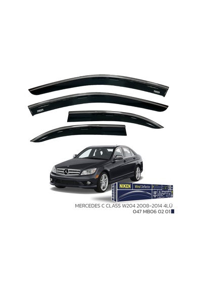 Mercedes C Serisi W204 Kromlu Cam Rüzgarlığı Niken 2008-14 Arası Uyumlu