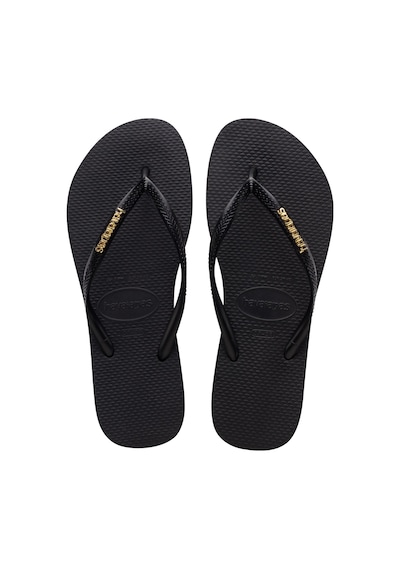 Havaianas Slım Logo Metallıc Kadın Siyah Terlik - 4119875 Siyah