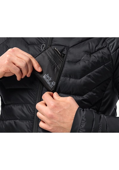 Jack Wolfskin Routeburn Pro Ins Jkt M Erkek Günlük Mont 1206862-6000 Siyah