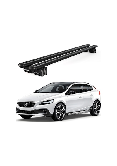 Pençe Volvo V40 Cross Country 2013 Ve Sonrası Uyumlu Siyah Ara Atkı Port Bagaj Tavan Barı
