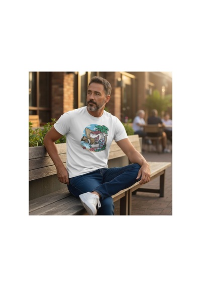Urbantrendstore Unisex Köpekbalığı Sörf Tatil Oversize Fit Rahat Geniş Salaş T-shirt Günlük Tişört Beyaz Urbantrendstore Unisex Köpekbalığı Sörf Tatil Oversize Fit Rahat Geniş Salaş T-shirt Günlük Tişört Beyaz