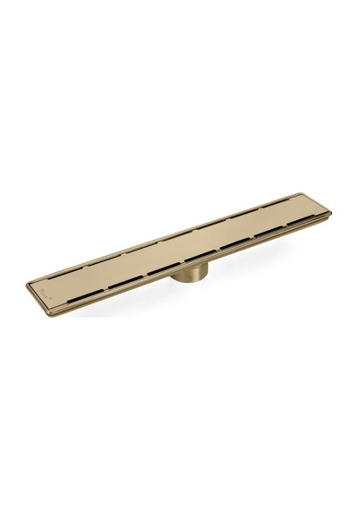 Sukar Line/6 40cm Gold Plain Izgaralı Duş Kanalı