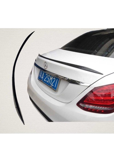 Mercedes W205 C63 Spoiler İnce Model. Abs Plastik Parlak Siyah