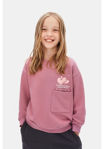 Xo Kids Kız Çocuk Sweatşirt 8-14 Yaş 39322 Lila