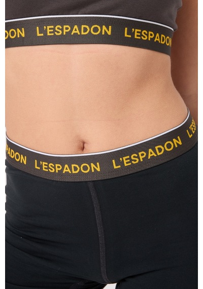 Athleshorts Yüksek Bel Kadın Uzun Boxer Şort-3266 Siyah
