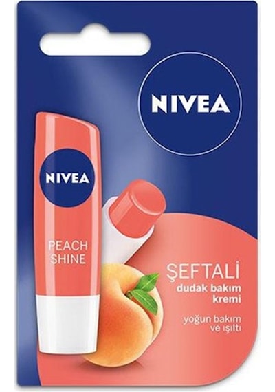 Nivea Shine Şeftali Dudak Bakım Kremi 4.8 G