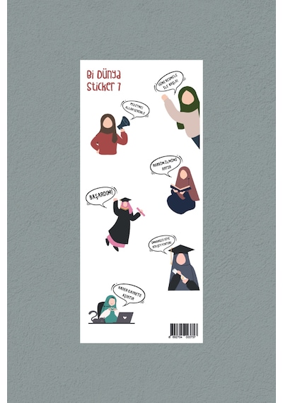 M7 - Motivasyon Zamanı - İslami Sticker Paketi Çok Renkli