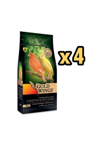 Gold Wings Premium Kanarya Kondisyon Öttürücü 200 Gr X 4 Paket