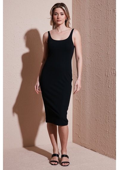 Fashion Friends Bayan Elbise 25y0299k1 Siyah Siyah