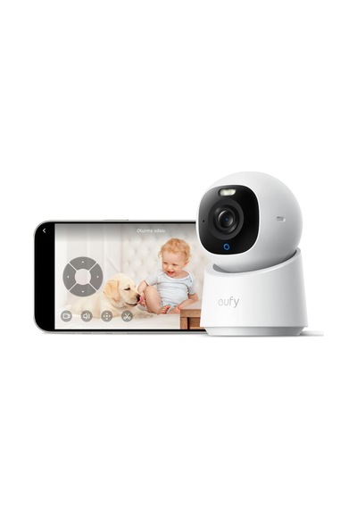 Eufy E30 4k Iç Kamera, 360 Döner, Renkli Gece Görüşü, Aı Takip, Wi-fi, Uygulamalı Kamera Sistemi