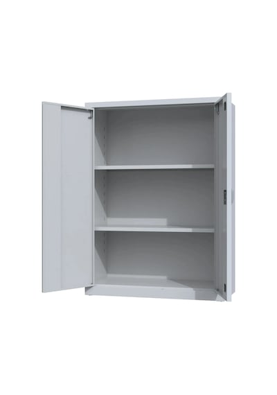 Çelik Dosya Dolabı Metal Dolap Ofis Dolapları Arşiv , Garaj , Bahçe , Kiler , Balkon 80x38x120 Açık Gri / Açık Gri