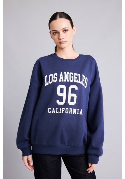 Defacto Regular Fit Bisiklet Yaka Düşük Omuz Baskılı Sweatshirt I8230ax26aunv1 Lacivert-nv1 Defacto Regular Fit Bisiklet Yaka Düşük Omuz Baskılı Sweatshirt I8230ax26aunv1 Lacivert-nv1