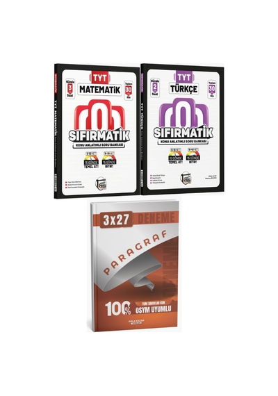 2027 Ders Platosu Tyt Matematik Türkçe Konu Anlatımlı Soru Bankası & Paragraf Deneme Seti