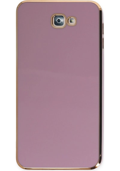 Newface Samsung Galaxy Uyumlu J7 Prime Kılıf Volet Silikon Glblseme - 47 - Mor
