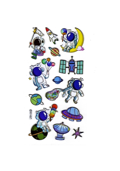 Sticker Kabartmalı Defter Planlayıcı Etiket Lrh005 -17x9 Cm- Astranot Komik