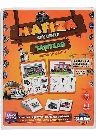 +3 Yaş Taşıtlar Hafıza Oyunu (moli Toys)