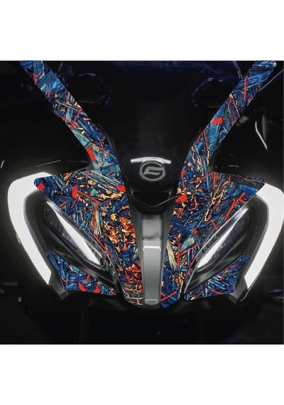Cf Moto 250 Sr Ön Kafa Grenaj Sticker Set Tasarım
