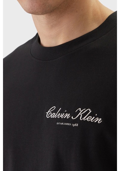 Calvin Klein Erkek T Shirt Lv04rf822g Ub1 Siyah Siyah