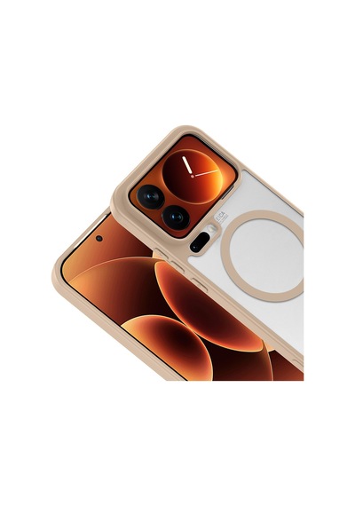 Xiaomi 17 Pro Max Kılıf Magsafe Kamera Korumalı Mat Parmak İzi Tutmayan Pazarplus Kahverengi