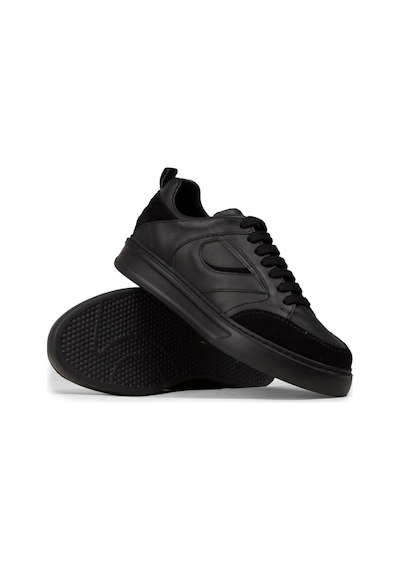Deery Erkek Hakiki Deri Siyah Sneaker Ayakkabı - 02012msyhe01 Siyah