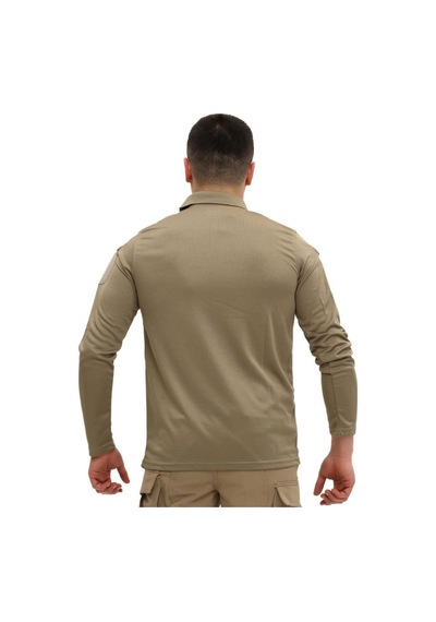 Terrien Delux Serisi Rahat Kesim Klasik Tarz Kollu Giyim Single Sword Polo Yaka Uzun Kol Taktik T-shirt Çok Renkli