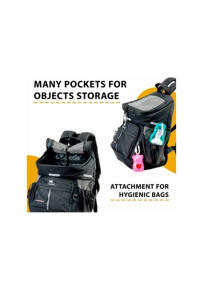 Ferplast Voyager 400 Evcil Hayvan Taşıma Çantası Siyah 33x23x41cm