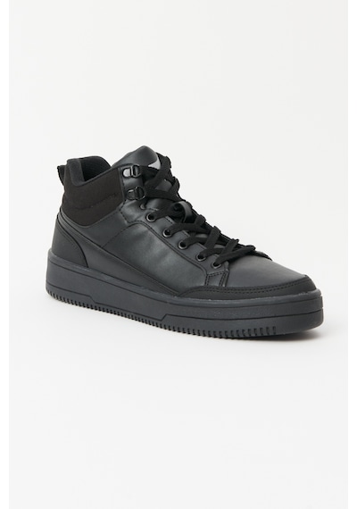 Ac&co / Altınyıldız Classics Erkek Siyah Kışlık Rahat Taban Spor Sneaker Siyah