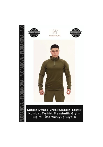 Floranova Single Sword Erkek&kadın Taktik Kombat T-shirt Mevsimlik Giyim Biçimli Üst Yürüyüş Giysisi Çok Renkli