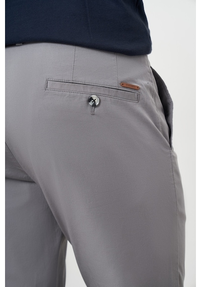 Morven Erkek Gri Yazlık Pamuk Yan Cep Dynamic Fit Chino Pantolon Gri