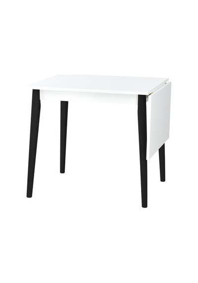 Vilinze Avanos Mdf Katlanır Ahşap Mutfak Masası - 70x80 Cm Beyaz Siyah
