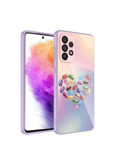 Samsung Uyumlu Galaxy A53 5G Kılıf Kamera Korumalı Desenli Sert Silikon