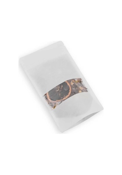 Beyaz Kraft Pencereli Doypack 11x18,5x7 Cm 50 Adet