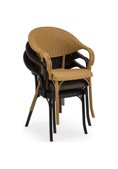Safehomeaks. Rattan Desenli Bahçe Sandalyesi