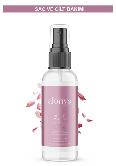 Pure Rose Saf Gül Suyu Aydınlatıcı Gözenek Sıkılaştırıcıtonik
