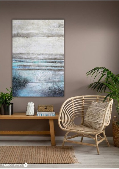 Yağlı Boya Tablo %100 El Yapımı 73cmx103cm Manzara Soyut