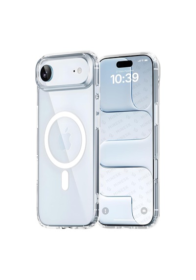 İphone Air İçin Magsafe İle Uyumlu Şeffaf Kılıf Kristal Berraklığında Materyal Polikarbonat Arka Kısım Ve Silik Diğer
