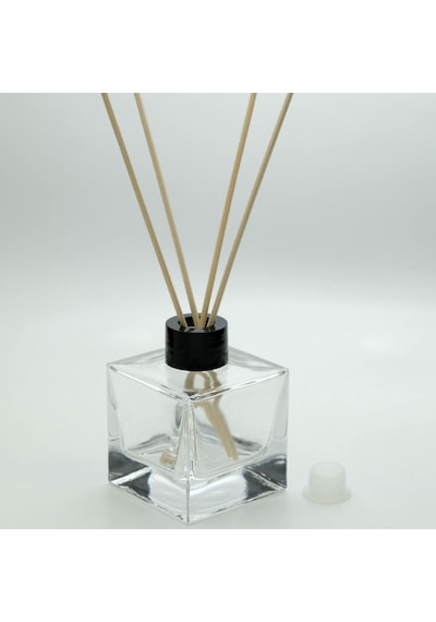 Boş Parfüm Şişesi 110 Ml 5 Adet Kare Bambu Boş Şişe