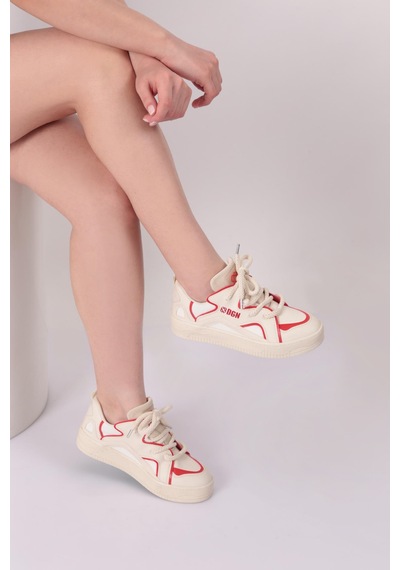 Dgn B10750 Kadin Sneakers Ayakkabi Kırmızı