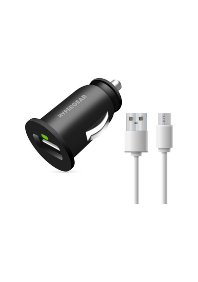 Hypergear 2.1A 2X Hızlı Araç Şarj Aleti Set Micro Kablo  Siyah
