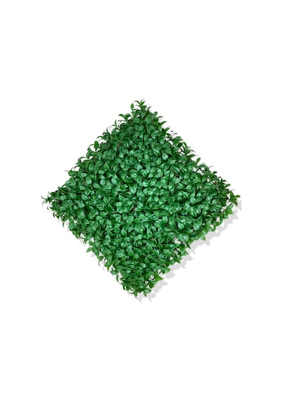 Cihan Çiçekçilik Yapay Yeşil Limon Yaprağı Bitki Duvar Kaplama 50x50 Cm Beyaz- Yeşil