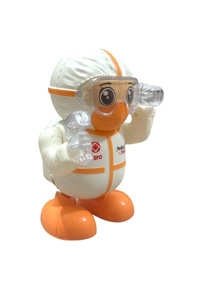 Robot Pilli Işıklı Sesli Müzikli Medical Dancing Robot 18 Cm Robot